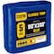 Core Tarps Tarp, 100 ft L x 0.5 mm H x 50 ft W, 5 Mil, Blue, Polyethylene CT-505-50X100 - alternate 1